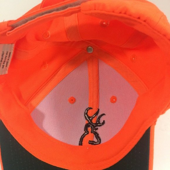 Browning Hunting Baseball Hat Orange  & Midway Hat - Picture 5 of 7